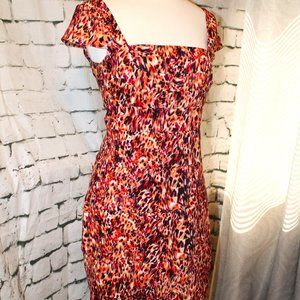 LKNU!! Colorful, all-occasion, jungle print knit dress by Sangria